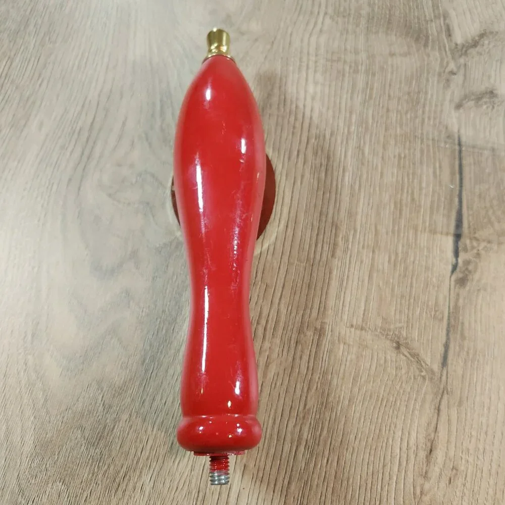 Vintage Geary's Pale Ale Beer Tap Handle Red Wood‎ Maine Craft Brewing Lobster